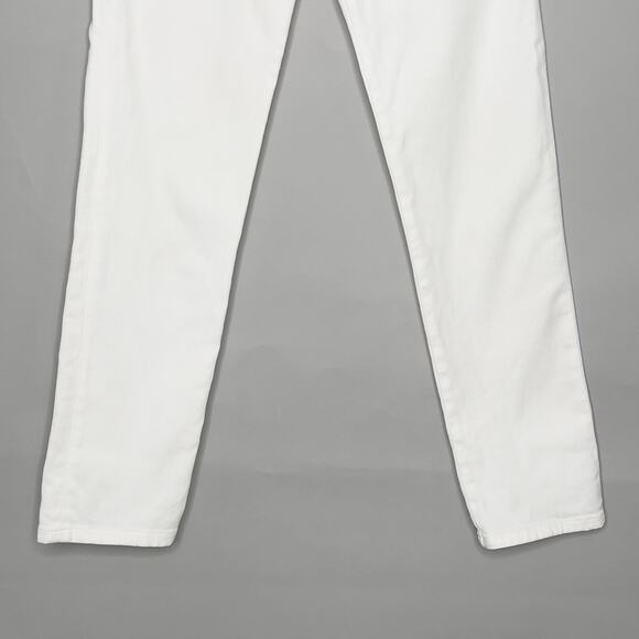 Chloe S White Low Rise Skinny Ankle Denim Jeans - Picture 5 of 10